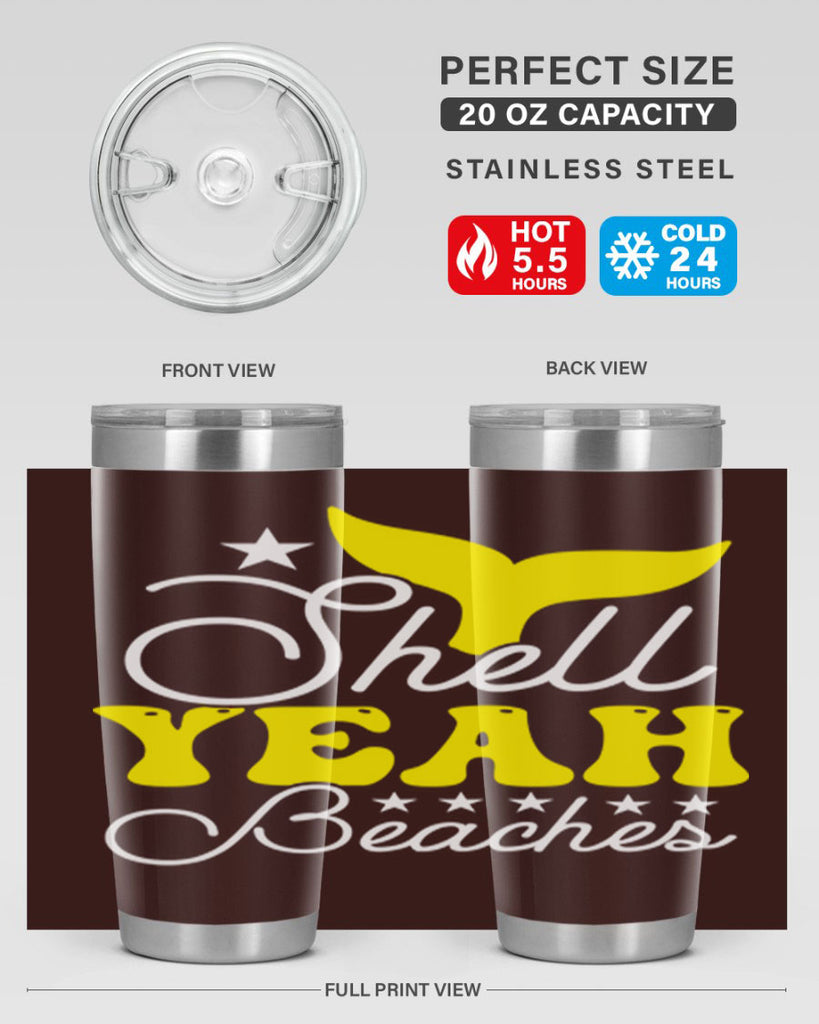 Shell Yeah Beaches 585#- mermaid- Tumbler