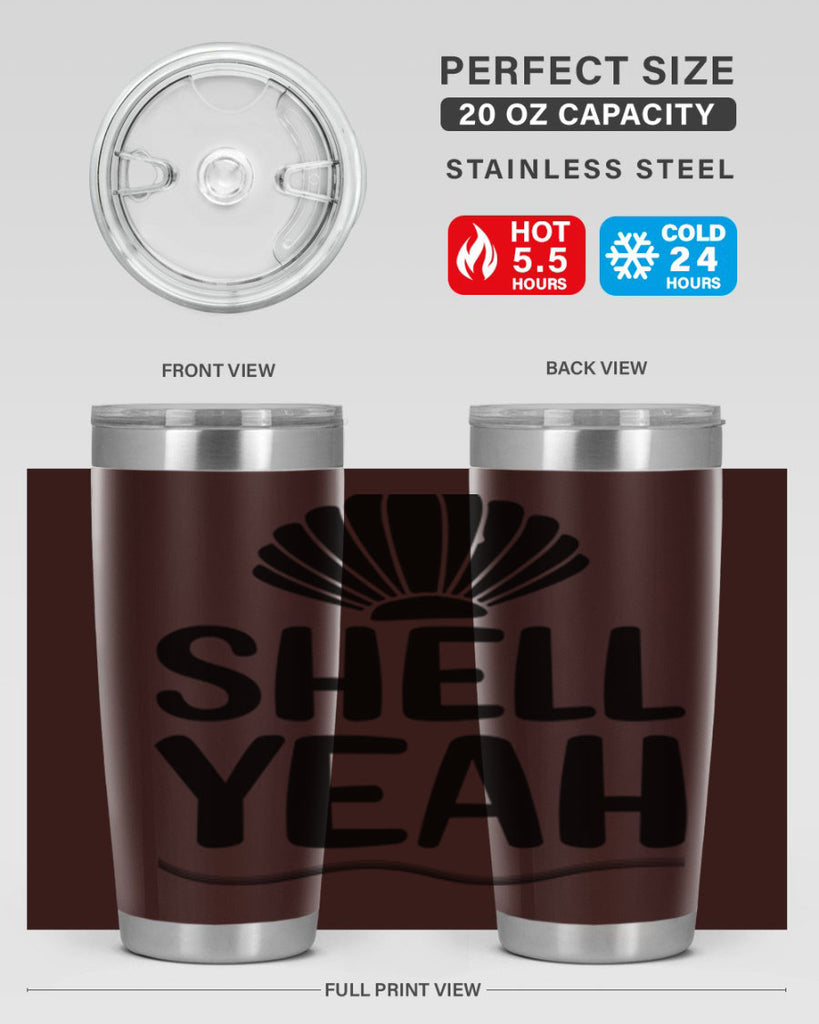 Shell yeah 597#- mermaid- Tumbler
