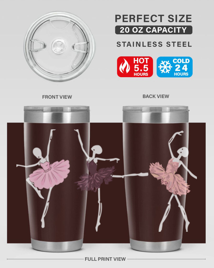 Skeleton Ballerinas Ballet Halloween Ballet 79#- ballet- Tumbler