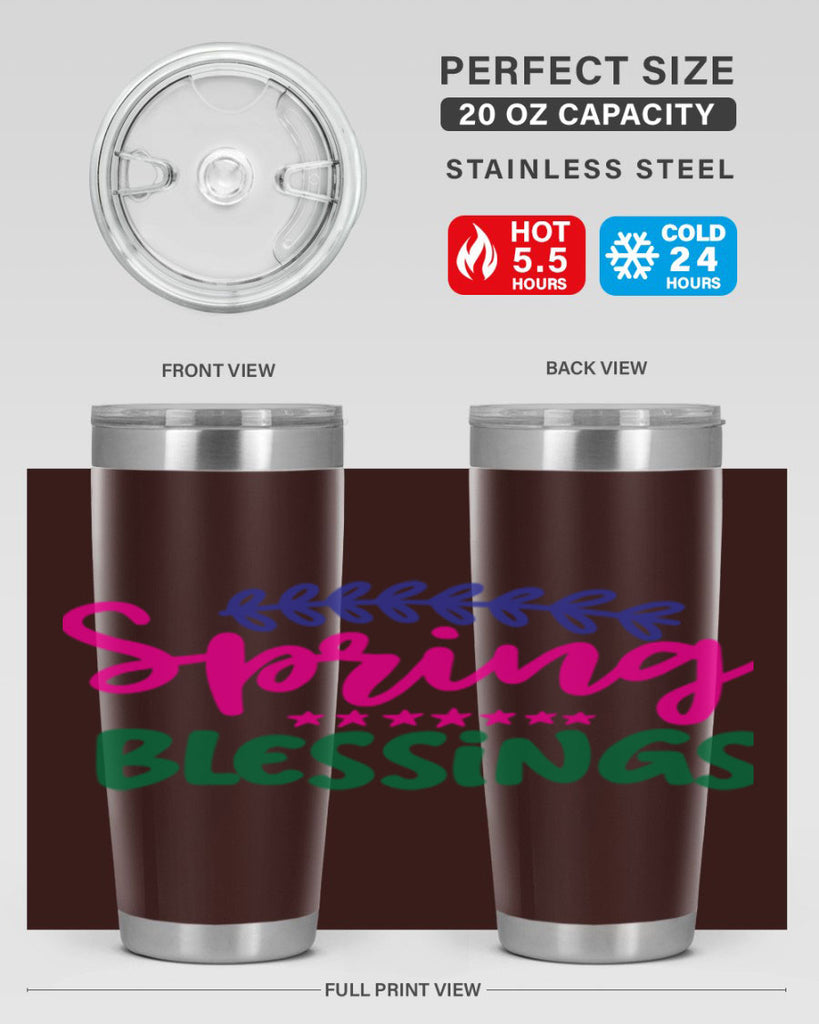 Spring Blessings 419#- spring- Tumbler