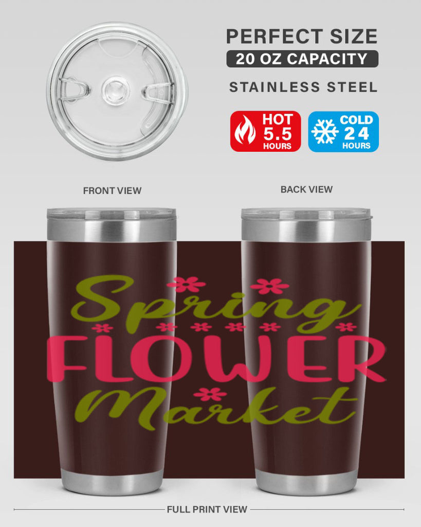 Spring Flower Market 423#- spring- Tumbler