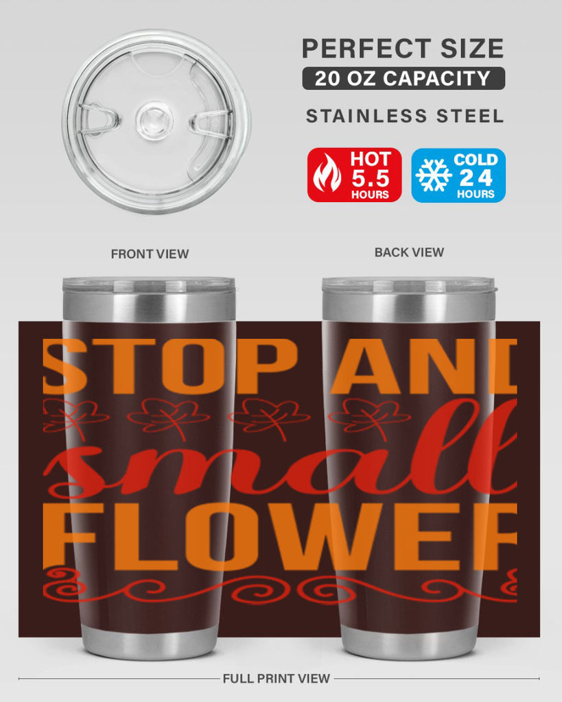 Stop and small flower 522#- spring- Tumbler