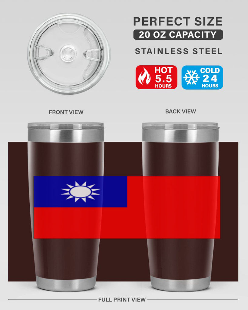 Taiwan 26#- world flags- Tumbler
