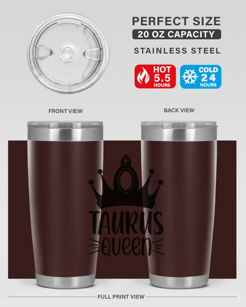 Taurus queen 503#- zodiac- Tumbler