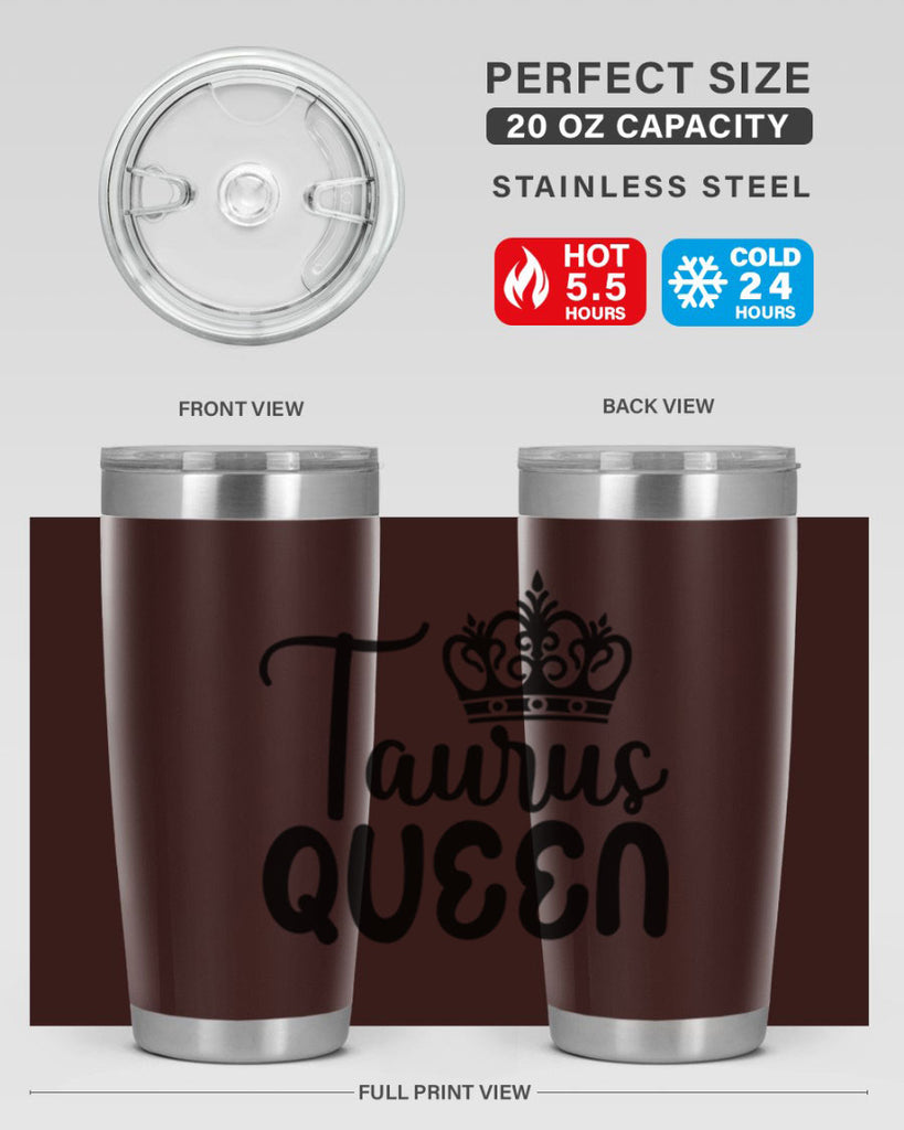 Taurus queen 504#- zodiac- Tumbler