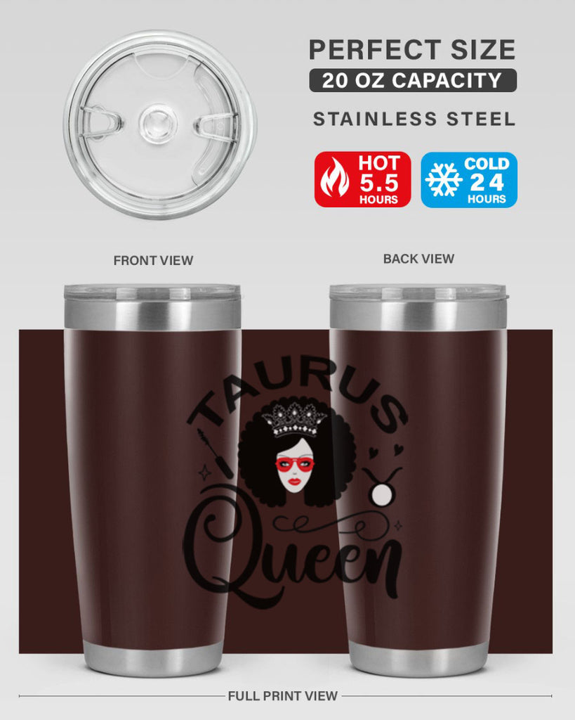 Taurus queen 505#- zodiac- Tumbler