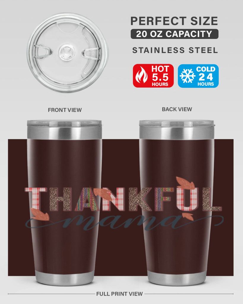 Thankful mama 606#- fall- Tumbler
