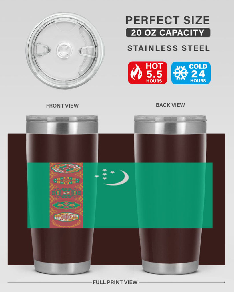 Turkmenistan 16#- world flags- Tumbler