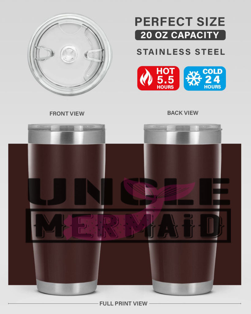 Uncle mermaid 634#- mermaid- Tumbler