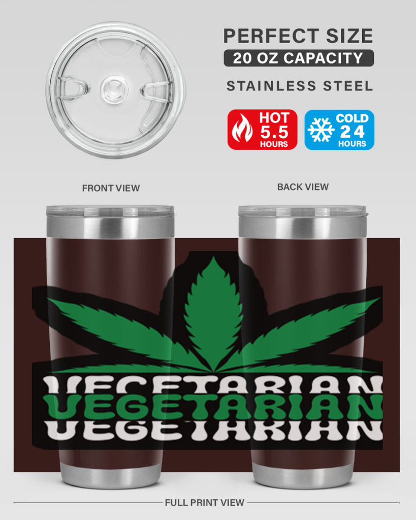 Vegetarian 271#- marijuana- Tumbler