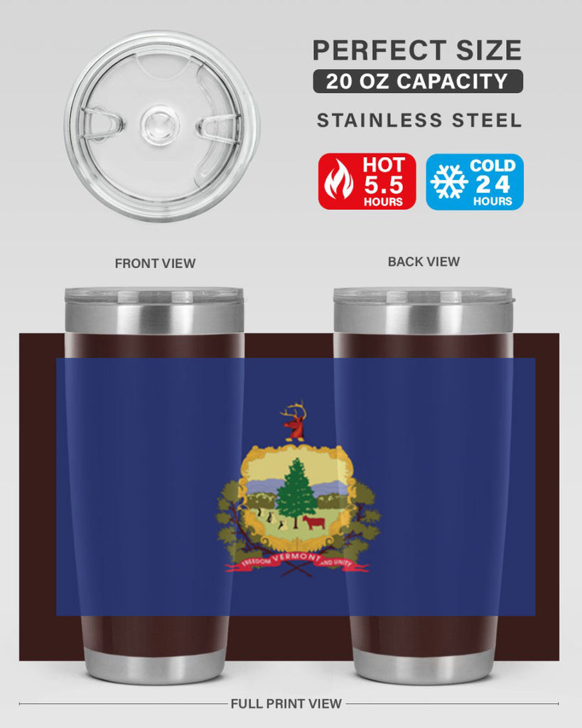 Vermont 7#- Us Flags- Tumbler