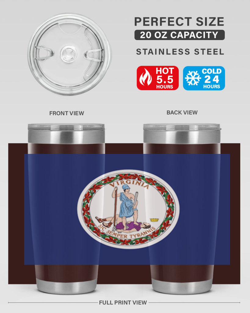 Virginia 6#- Us Flags- Tumbler