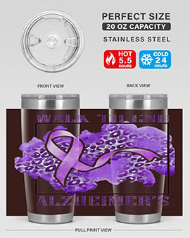 Walk o End AlzheimerS Purple Ribbon 220#- alzheimers- Cotton Tank