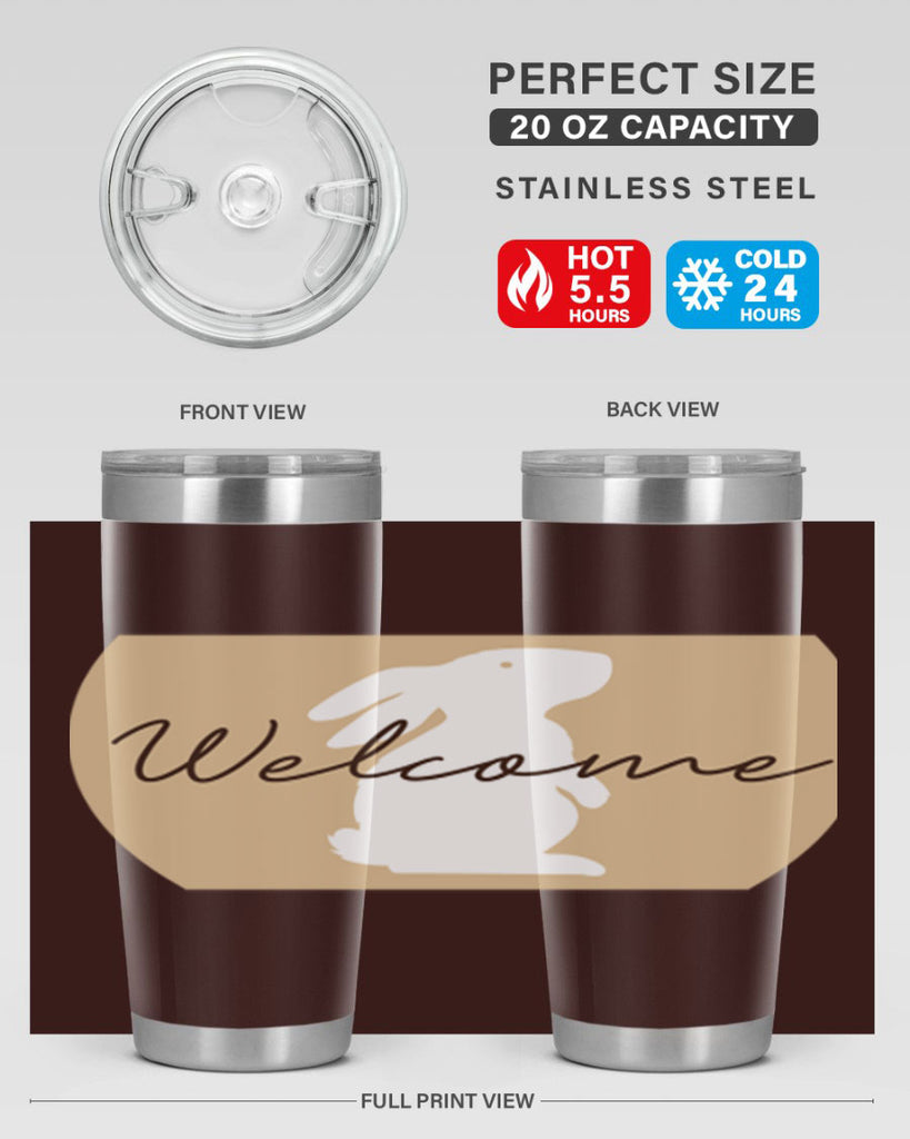 Welcome Bunny569#- spring- Tumbler