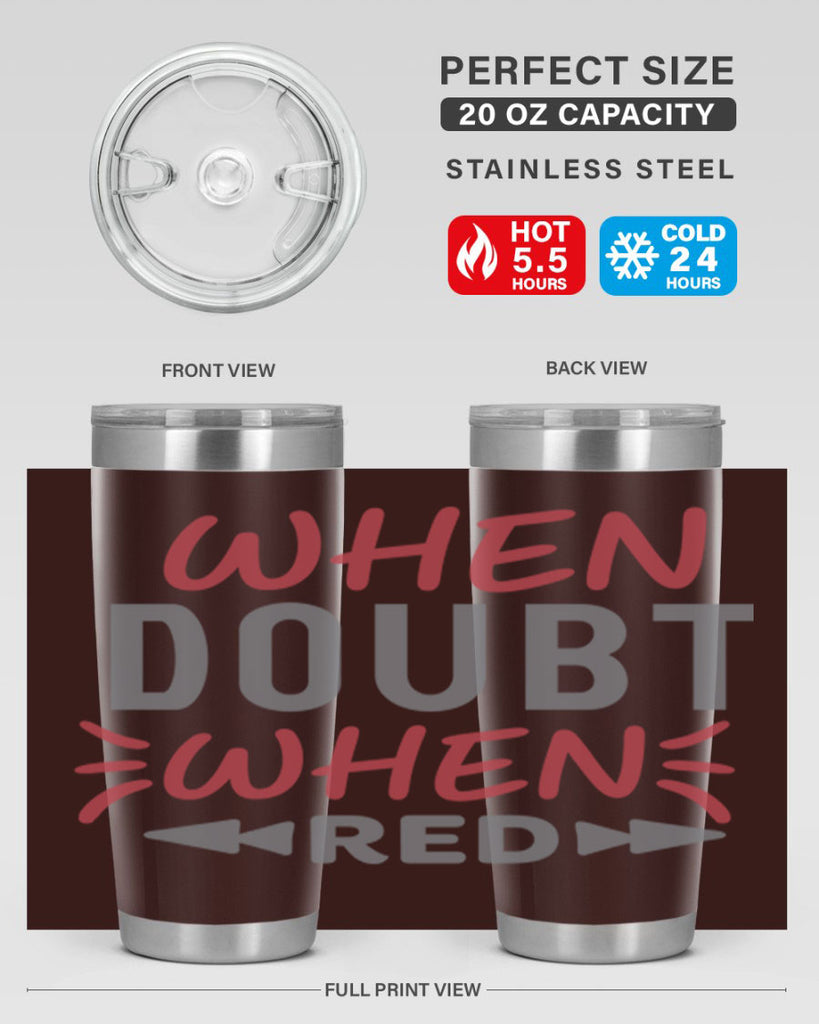 When Doubt Wear Red 154#- fashion- Cotton Tank
