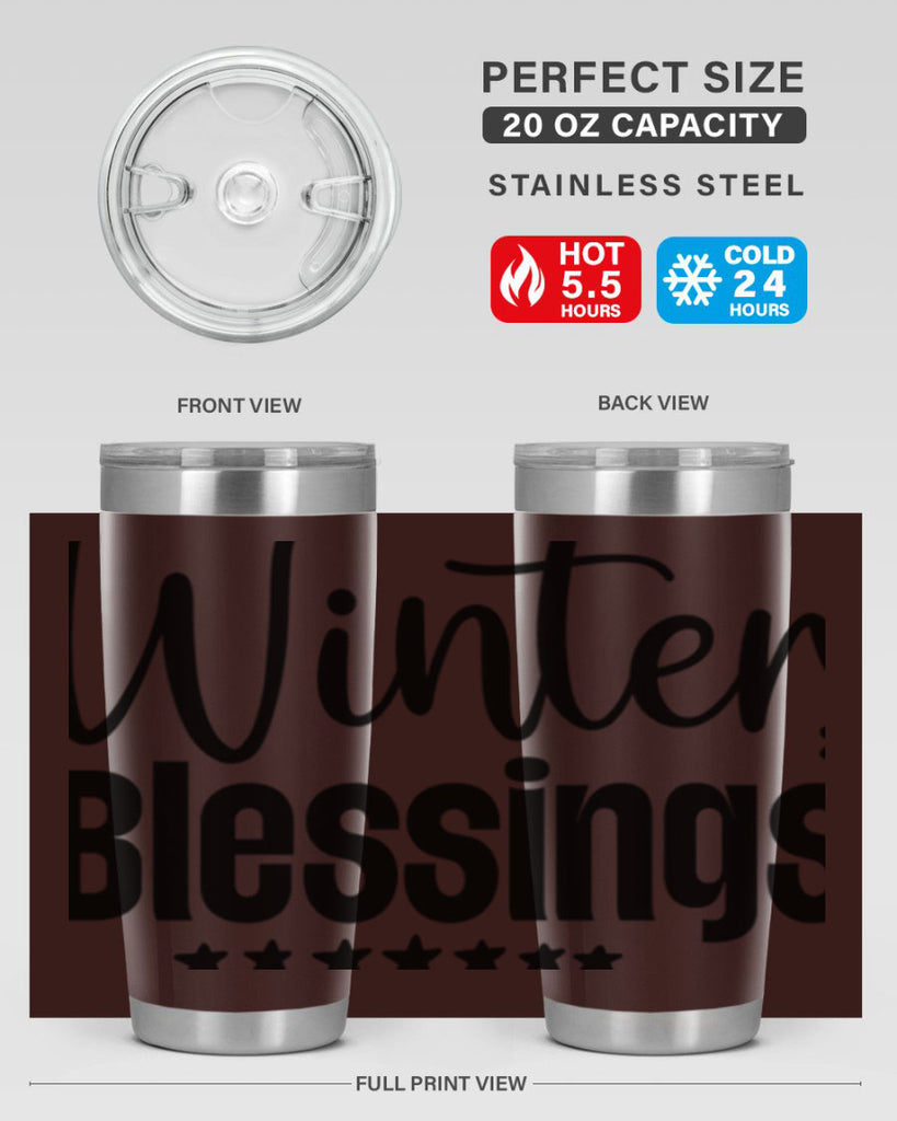 Winter Blessings497#- winter- Tumbler