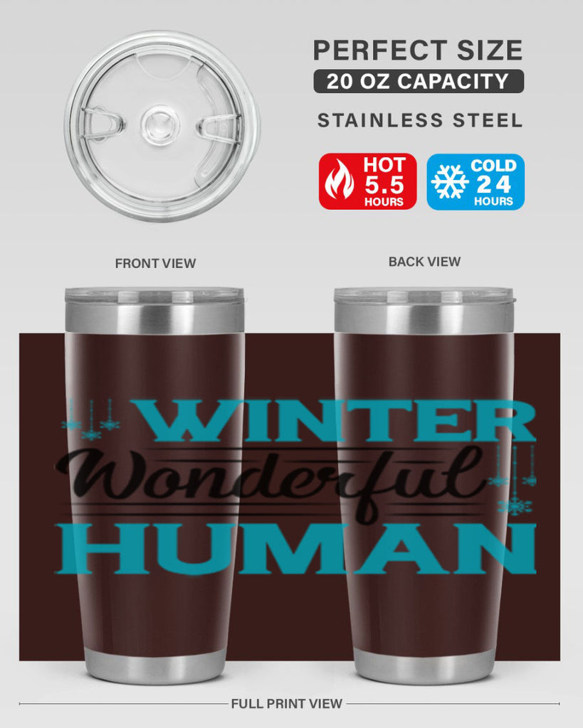 Winter Wonderful Time 569#- winter- Tumbler