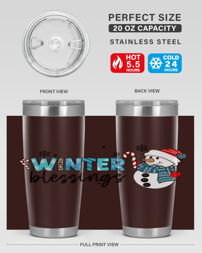 Winter blessings 570#- winter- Tumbler