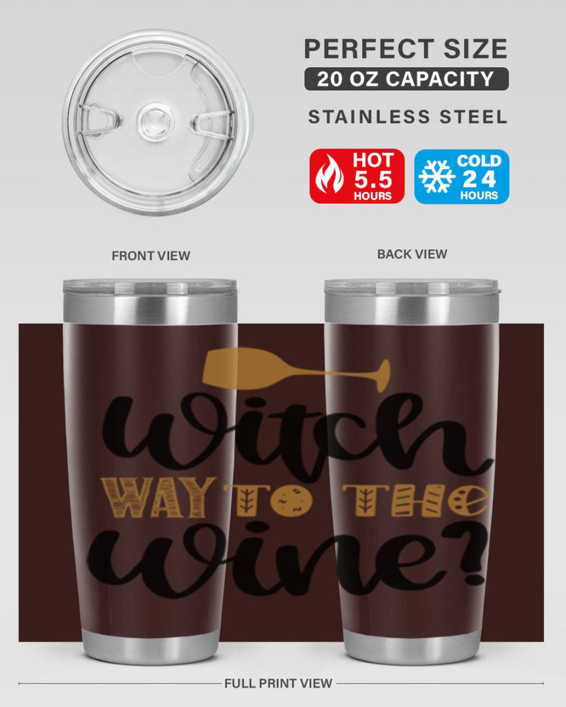 Witch Way to the Wine 651#- fall- Tumbler