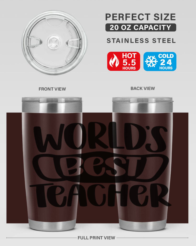 Worlds Best Teacher Style 27#- teacher- tumbler