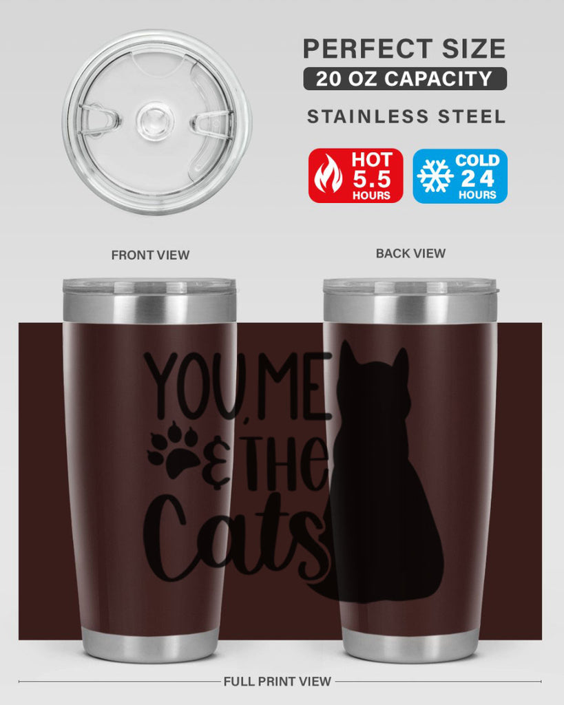 You Me The Cat Style 110#- cat- Tumbler