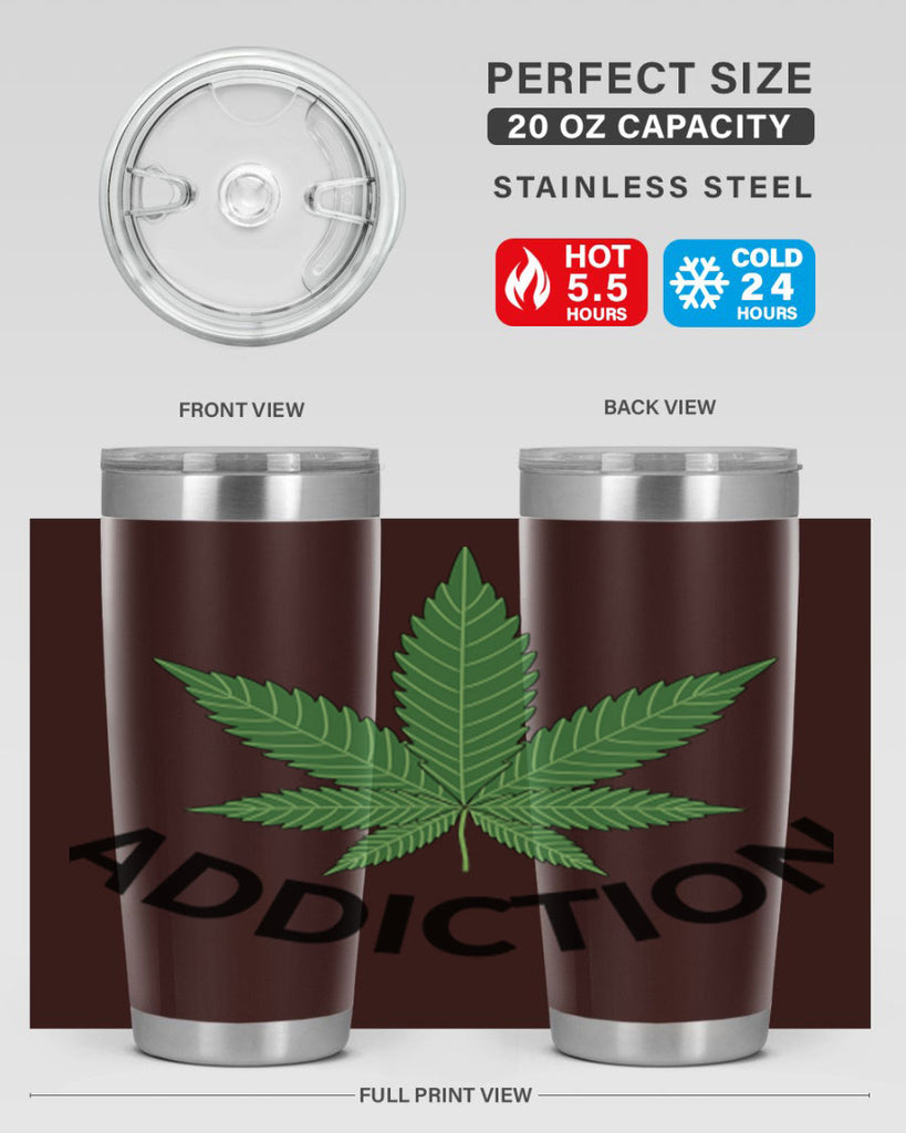 addiction cannabis 8#- marijuana- Tumbler