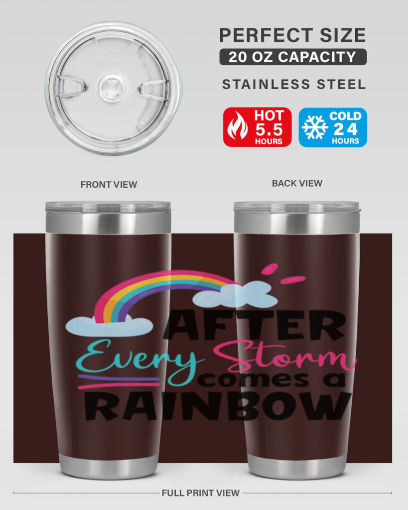 after every storm comes a rainbow Style 291#- baby- tumbler