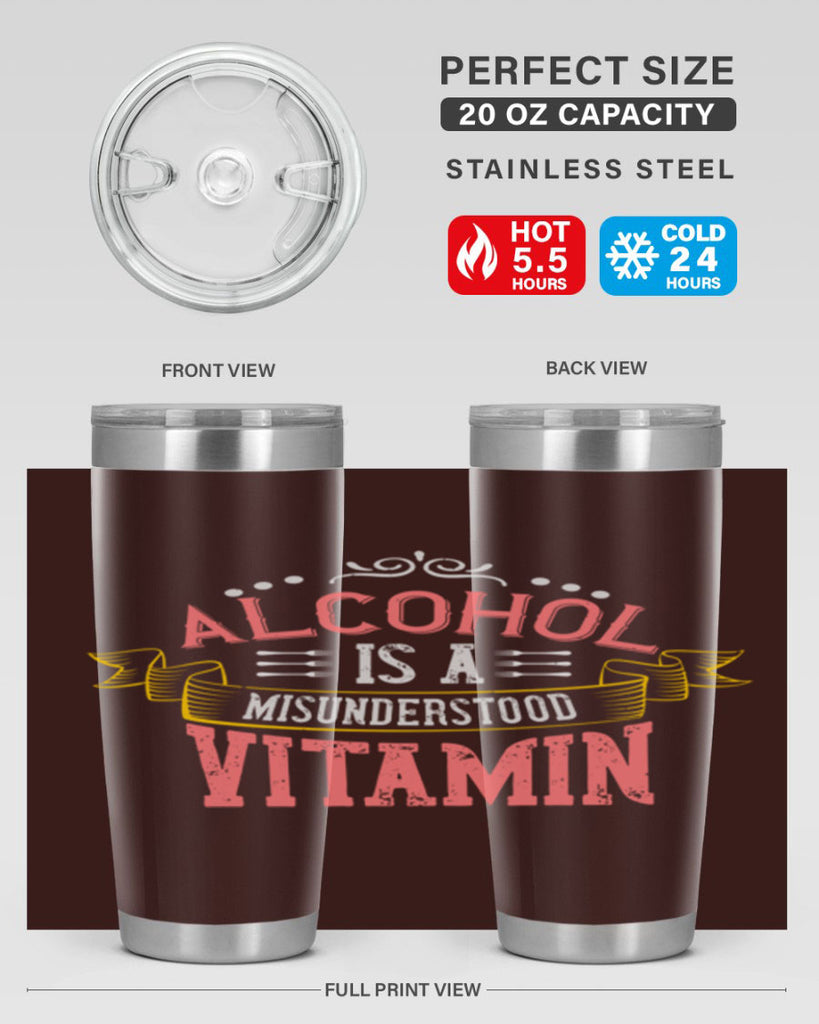 alcohol is a misunderstood vitamin 50#- cooking- Tumbler