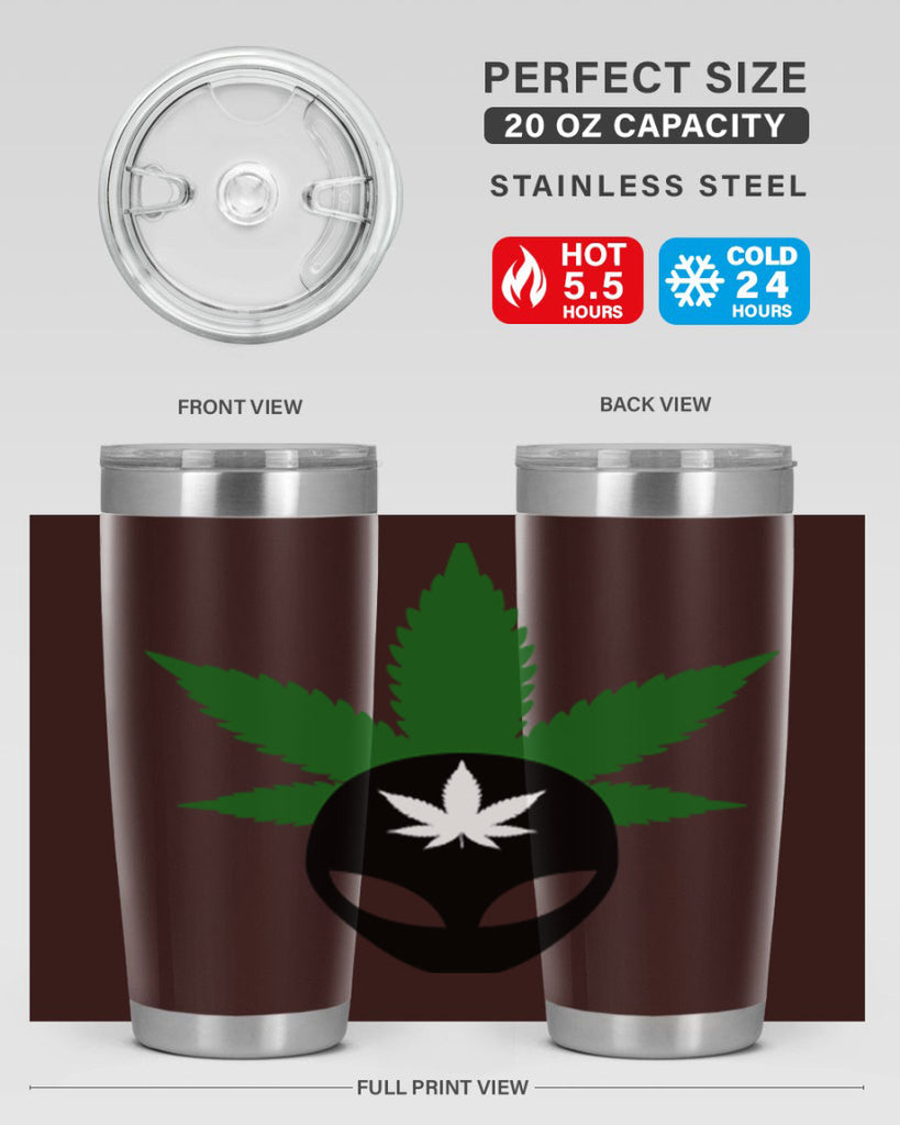 alien cannabis 11#- marijuana- Tumbler