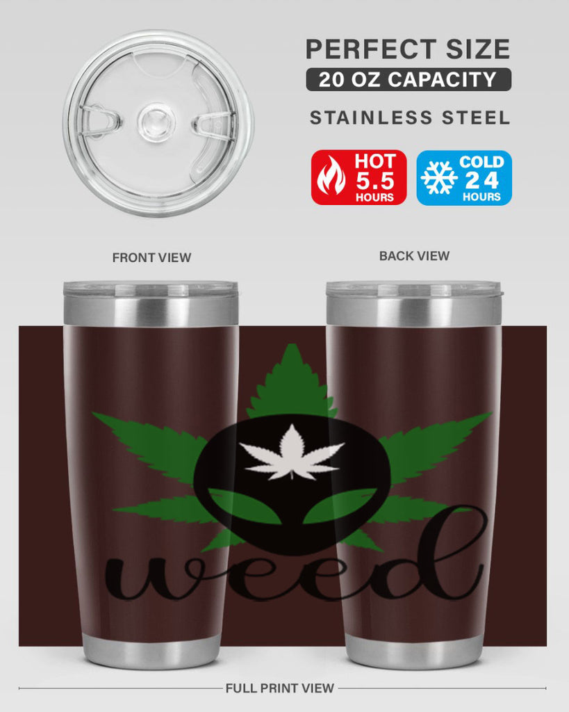 alien weed 12#- marijuana- Tumbler