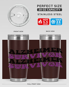 alzheimer survivor 9#- alzheimers- Tumbler