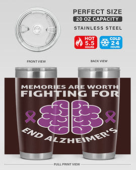 alzheimers awareness style 34#- alzheimers- Tumbler