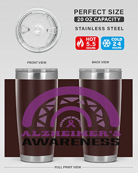 alzheimers awareness style 42#- alzheimers- Tumbler