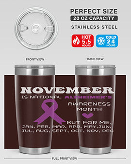 alzheimers awareness style 51#- alzheimers- Tumbler