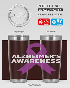 alzheimers awareness style 78#- alzheimers- Tumbler