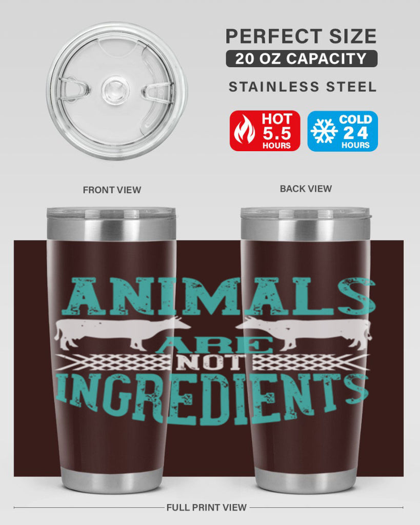 animals are not ingredients 103#- vegan- Tumbler