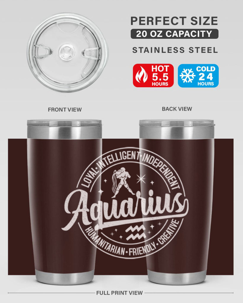 aquarius 77#- zodiac- Tumbler