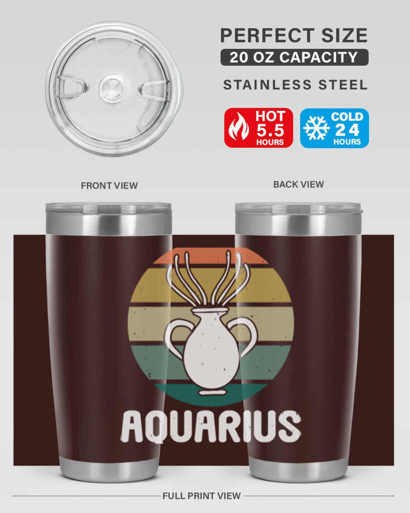 aquarius 78#- zodiac- Tumbler