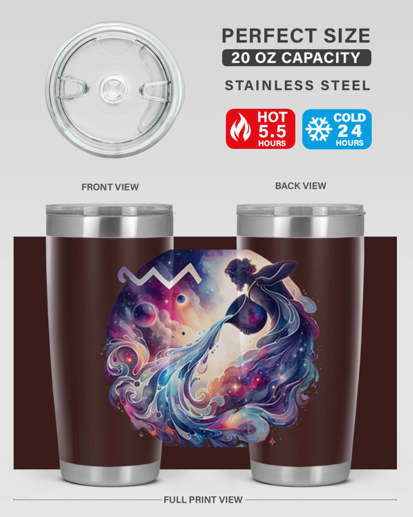 aquarius 89#- zodiac- Tumbler