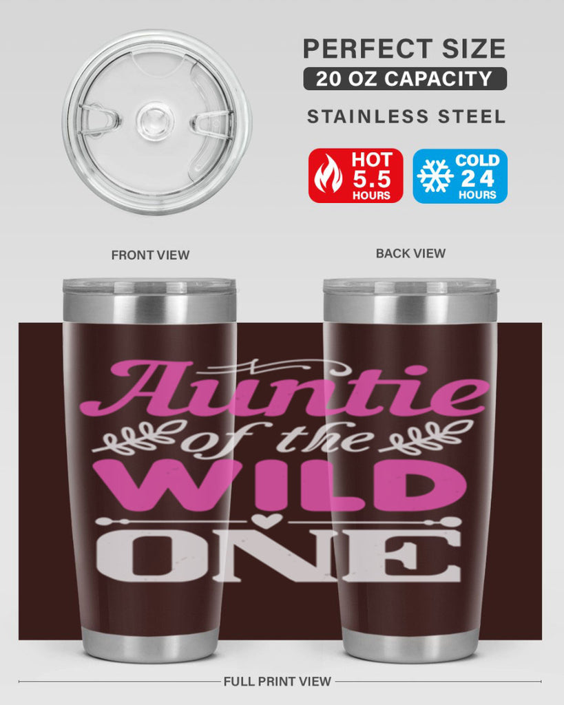 auntie of the wild one Style 63#- aunt- Tumbler