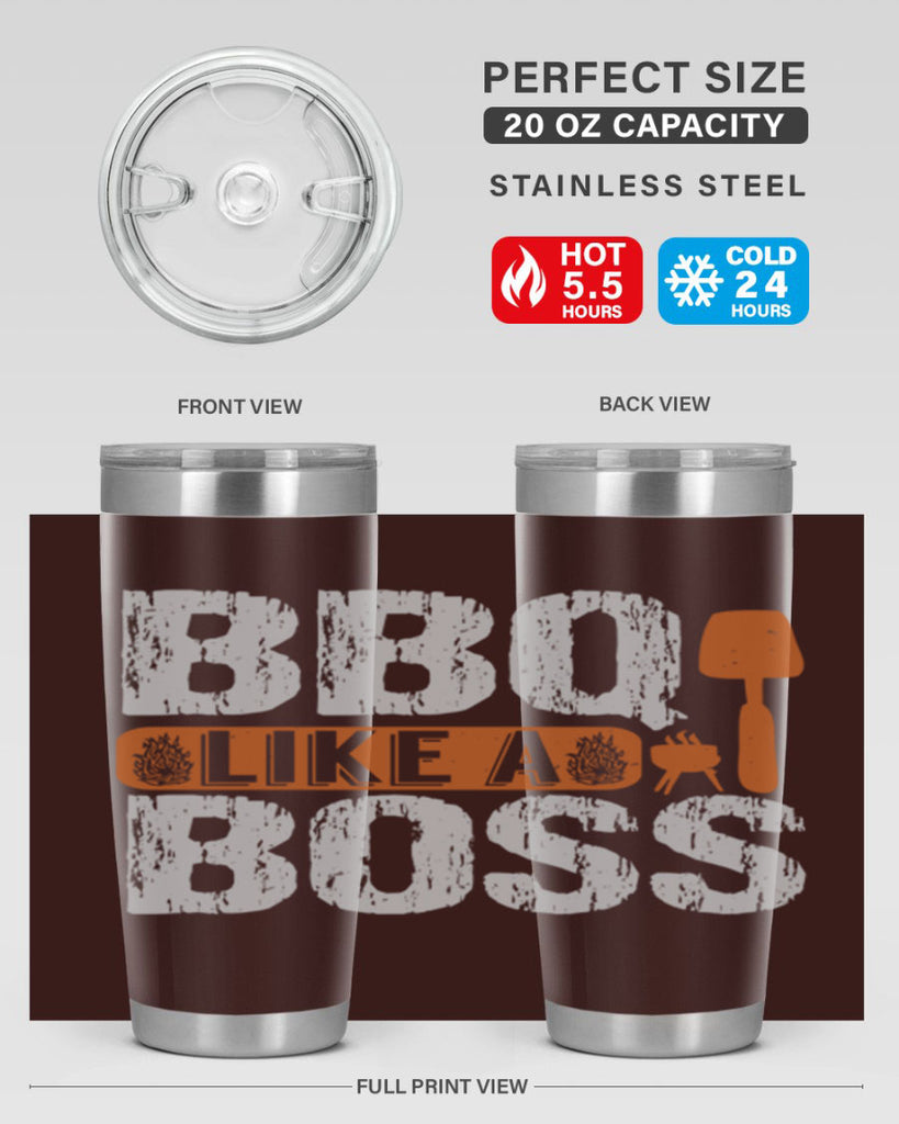 bbq like a boss 6#- bbq- Tumbler