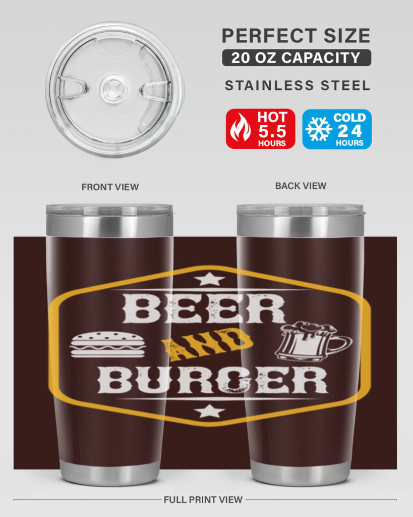 beer and burger 111#- beer- Tumbler