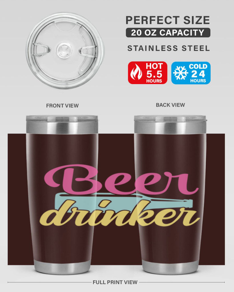 beer drinker 134#- beer- Tumbler