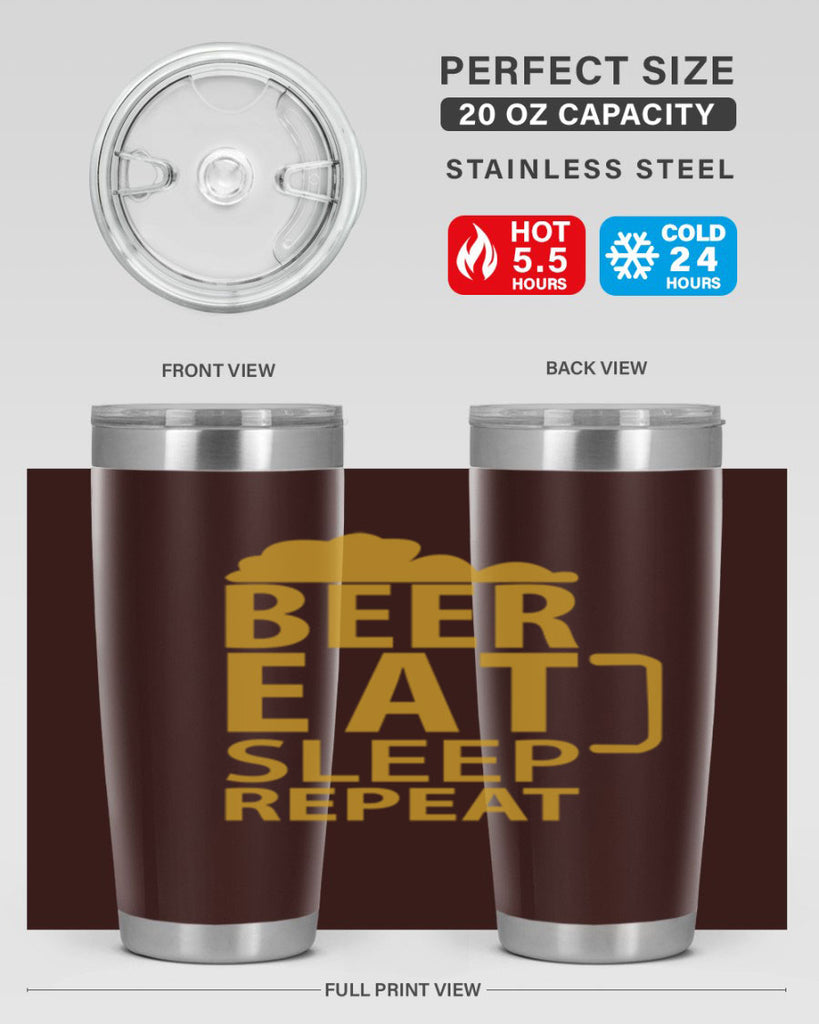 beer eat sleep 109#- beer- Tumbler