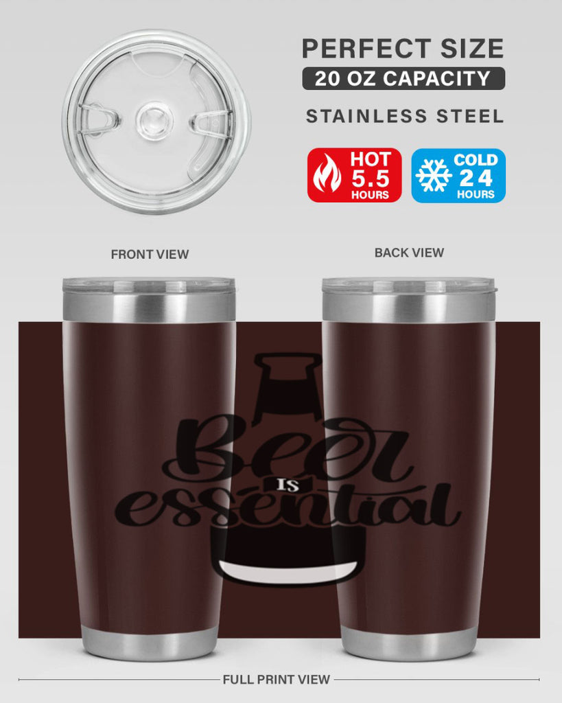 beer is essential 48#- beer- Tumbler