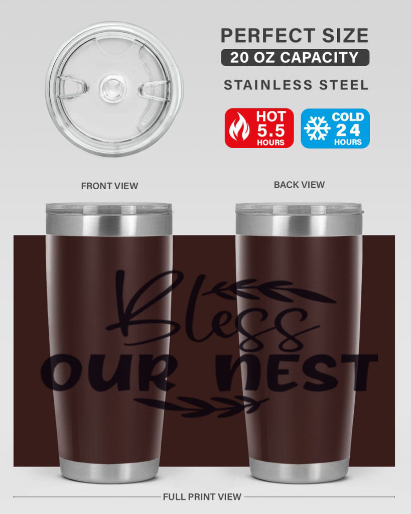 bless our nest 85#- home- Tumbler