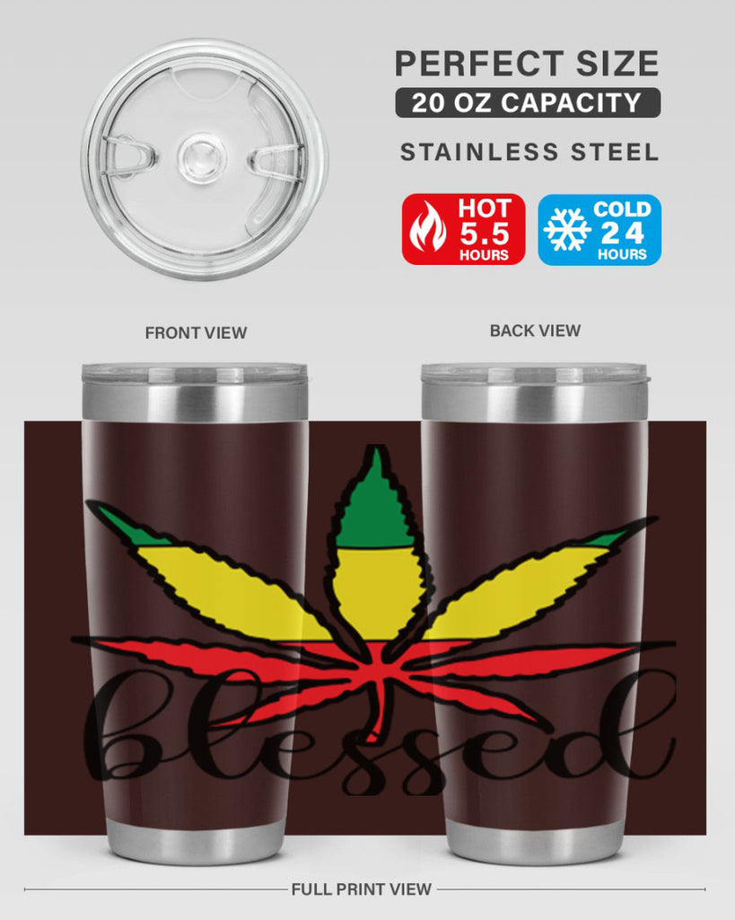 blessed cannabis jamacian 18#- marijuana- Tumbler