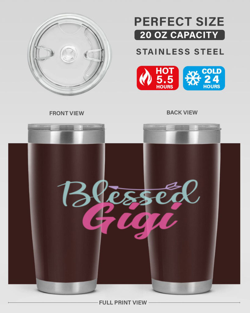 blessed gigi 65#- grandma - nana- Tumbler