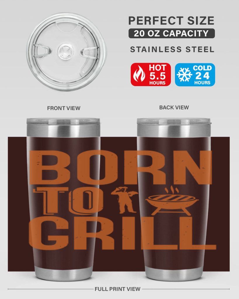 born to grill 1#- bbq- Tumbler