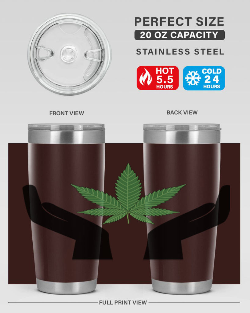 cannabis hands 44#- marijuana- Tumbler